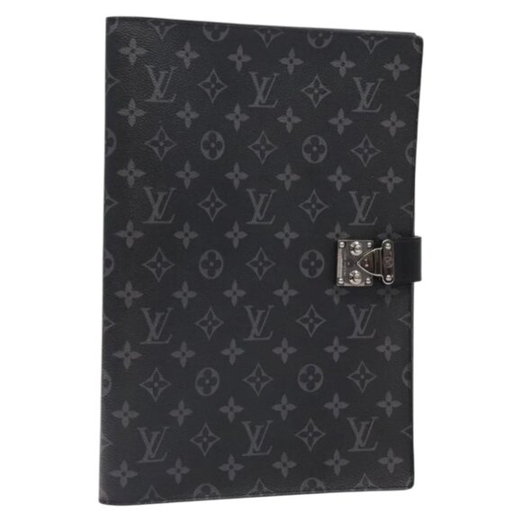 LOUIS VUITTON Monogram Eclipse Porte Documents Frank GM - Picture 1 of 16